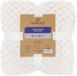 Domoletti BLANKET MINK GRID 150X200 CM BEIGE