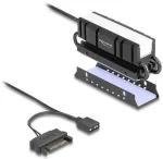 Vaizdo plok&scaron;tė Delock M.2 K&uuml;hlk&ouml;rper f&uuml;r SSD 2280 mit RGB LED Beleuchtung