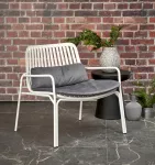 Fotelis MELBY leisure chair, baltas / pilkas