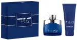 Mont Blanc Set Montblanc: Legend Mėlyna, Eau De Parfum, Vyrams, 50 ml + Legend Mėlyna, Valomasis, Du&scaron;o gelis, Visam kūnui, Visų tipų odai, 100 ml