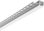 Užglaistomas LED profilis EDGE, nikelio sp., 2m