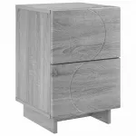 &Scaron;alia lovos spintelė Pilka Sonoma 33,5 x 34,5 x 50 cm