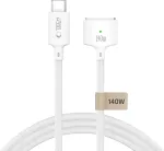 Tech-Protect MMC01 Ultraboost USB-C / MagSafe 3 140W 300cm kabelis MacBook - Baltas