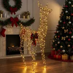 3D Kalėdų elnias LOVIISA 200 LED &Scaron;ilta balta 96 x 40 x 140 cm