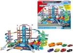 Majorette Super City Garage 7 auk&scaron;tų garažas + 6 automobiliai ir traukinys
