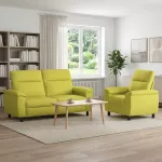 Sofa Sofos komplektas 2 vnt. &Scaron;viesiai žalia Audinys