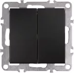 Toolight Dvigubas Jungiklis Oste Jnh007-w Juodas