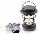 LTC SOLAR CAMPING LAMP GARDEN GARLAND LED USB DUSK JUDĖJIMO JETUVAS