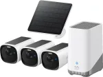 eufyCam E40 3 kamerų komplektas HomeBase S380 + saulės panelė E8144326