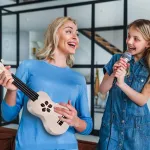 Vaiki&scaron;kas ukulele 21 colio &bdquo;pasidaryk pats&ldquo; ukulele, natūralaus medžio &bdquo;pasidaryk pats&ldquo; ukulele rinkinys, pradedantiesiems, mėgėjams, vaikams, suaugusiems, ne&scaron;iojamas 4 stygų ukulele, lengvas surinkimas