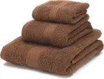 Rank&scaron;luostis Boncasa rank&scaron;luosčių rinkinys - 100% &scaron;ukuotinė medvilnė (ne regeneruota) - kokybi&scaron;kas žiedinis verpimas - &scaron;velnus prisilietimas - 450 g/m2 (ruda, 3 dalių rinkinys)