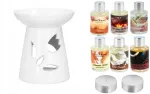 Lothantique Lacarte aromaterapinis žvakidė su pa&scaron;ildytuvu + aliejukai + dvi tealight žvakutės