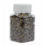 Ellenne 500x Mikroringai su silikonu plaukų priauginimui natūralūs plaukai 6mm spalva Nr. 7