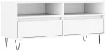 TV staliukas Televizoriaus spintelė, balta, 100x34,5x44,5cm, mediena