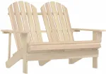 Dvivietė sodo Adirondack kėdė, eglės medienos masyvas