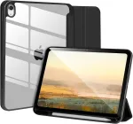 Dėklas, suderinamas su ipad 10th gen 2022 10.9 colių, smūgiams atsparus skaidrus kietas dėklas su ra&scaron;iklio laikikliu, plan&scaron;etinio kompiuterio dėklas, skirtas ipad 10th gen 10.9 colių su automatiniu pažadinimu/užmigdymu, juodas
