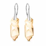 Diamond Sky Jewelry Sidabriniai auskarai moterims DiamondSky &bdquo;Kaputt (Golden Shadow)&ldquo; su Swarovski kristalais