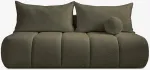 Mebel Elite Sofa-lova SARIA, 207 &times; 86 cm, alyvuogių spalvos, buklė audinys