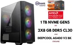 GameRoom Stacionarus kompiuteris | RYZEN 5 7600, DDR5 16GB 6000MHz, NVME M.2 SSD 1TB, RX 9060 XT 16GB