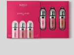 Kiko Milano mini lūpų blizgių rinkinys: 3 drėkinamieji lūpų blizgesiai su apimties suteikiančiu 3D efektu