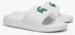Vyri&scaron;kos &scaron;lepetės Lacoste Serve Slide 1.0, baltos ir žalios