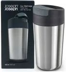 Joseph Joseph Terminis kelioninis puodelis Joseph Sipp 454 ml, plieno