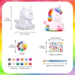 Onlyfun vaiki&scaron;kas vienaragio lempos dažymo rinkinys, mergaitėms ir berniukams, kūrybinis rinkinys vaikams, žaislas dažymui, ideali gimtadienio dovana vaikams nuo 3 iki 12 metų