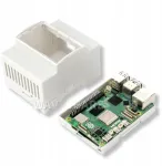 Diverse Balta Waveshare dėžutė Raspberry Pi 5, skirta Din bėgeliui, pagaminta i&scaron; Abs plastiko