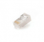 GEMBIRD PLUG5SP/50 Gembird ekranuotas modulinis ki&scaron;tukas 30u auksiniu dengtas, 50 vnt, vientisas ir suvytas