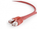 GEMBIRD PP6A-LSZHCU-R-3M Gembird patchcord RJ45, kat. 6A,SFTP, LSZH, 3m, raudona
