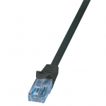 LOGILINK CP3023U LOGILINK - Komutacinis kabelis Cat.6A 10GE Home U/UTP EconLine juodas 0,50m