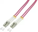 LogiLink światłow&oacute;d OM4 LC/UPC - LC/UPC 2.0m violetinė