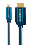 CLICKTRONIC Kabelis HDMI &ndash; micro HDMI 2.0 4K 60Hz 5m