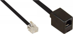 InLine Kabelis RJ12 6P6C vyras - moteris 10m (18837)