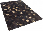 Beliani Odos skiautės kilimas 140 x 200 cm rudos spalvos BANDIRMA