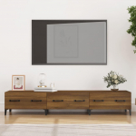 TV staliukas Televizoriaus spintelė, ruda ąžuolo, 150x34,5x30cm, mediena