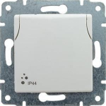 Kos Elektro System 510439 VENA Lizdas atsparus purslams su/u IP44 su su langinėmis balta 510439