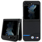 Samsung Galaxy Z Flip 5 BMW odinis dėklas Carbon (BMHCZF522NBCK) juodos spalvos