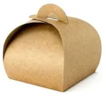 Party Deco Dovanų dėžutės naturalios 10 vnt 6*6*5,5cm