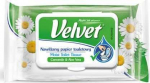 Velvet Drėkintas tualetinis popierius &bdquo;Rumianek&ldquo; ir alavijo aksomas