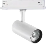 25W LED akcentinis &scaron;viestuvas į 3 fazių bėgelį FOX, baltas, 3000K, dimeriuojamas, 302607