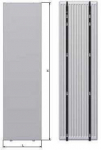 Thermrad Vertikalūs J formos laikikliai 2000 mm. 2 dalių rinkinys