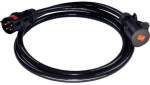 Dancables Aps DANCABLES prailginimo kabelis MIDNIGHT 32A IP44 Juodas, su 15 metrų PUR aliuminio kabeliu 5G6mm&sup2;