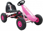 Megaleg &bdquo;Top Racer&ldquo; gokartas vaikams, rožinis (3&ndash;7 metų)