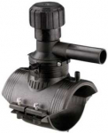 Gf Georg Fischer Anb.bjle 63x63mm PN16 - su integruotu grąžtu. Pasukamas 360&deg;. PE100-SDR11 Elgef Plus