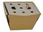 Multibox 93x83x87 mm i&scaron;lankstytas i&scaron;gaubtas dangtelis su atlenkiamu dangteliu, rudas kartonas, 200 vnt./dėžutėje