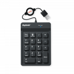 Klaviatūra KeySonic Nummernblock-TAS, Silikon, USB, BK, ACK-118BK