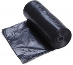 HDPE &scaron;iuk&scaron;lių mai&scaron;ai 60L, 25vnt., juodi, 13mkr - 50 ritinėlių
