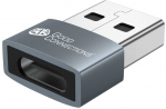 Adapteris USB Good Connections USB-A - USB-C Pilka (USB-AD203)