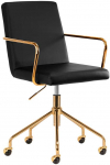 Activeshop Biuro kėdė su ratukais QS-OF211G Gold Juodas